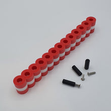 Laden Sie das Bild in den Galerie-Viewer, Reifenstapel 25 cm rot weiss mit Befestigungen